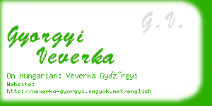 gyorgyi veverka business card